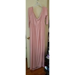 Plus size maternity gown